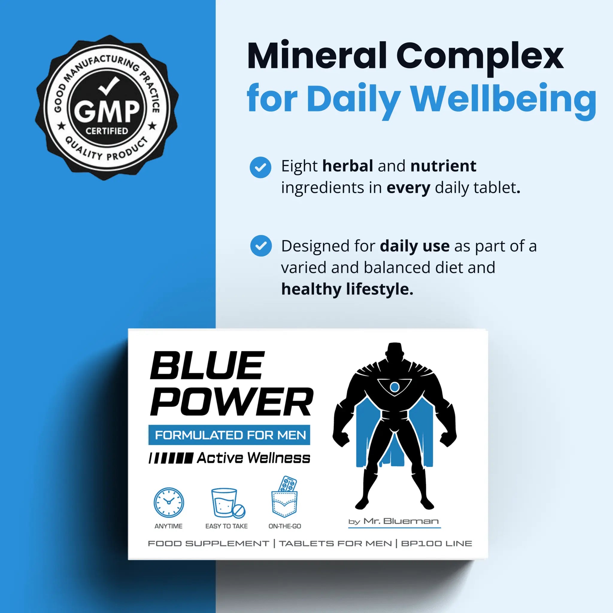 Blue Power — Men's Herbal Vitality Complex (20 Tablets)