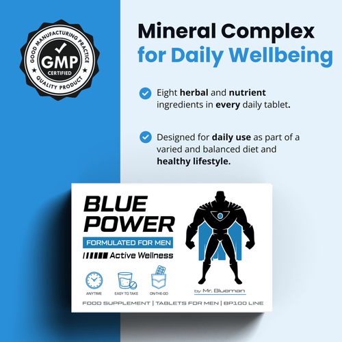 Blue Power — Men's Herbal Vitality Complex (80 Tablets) - Blue Power