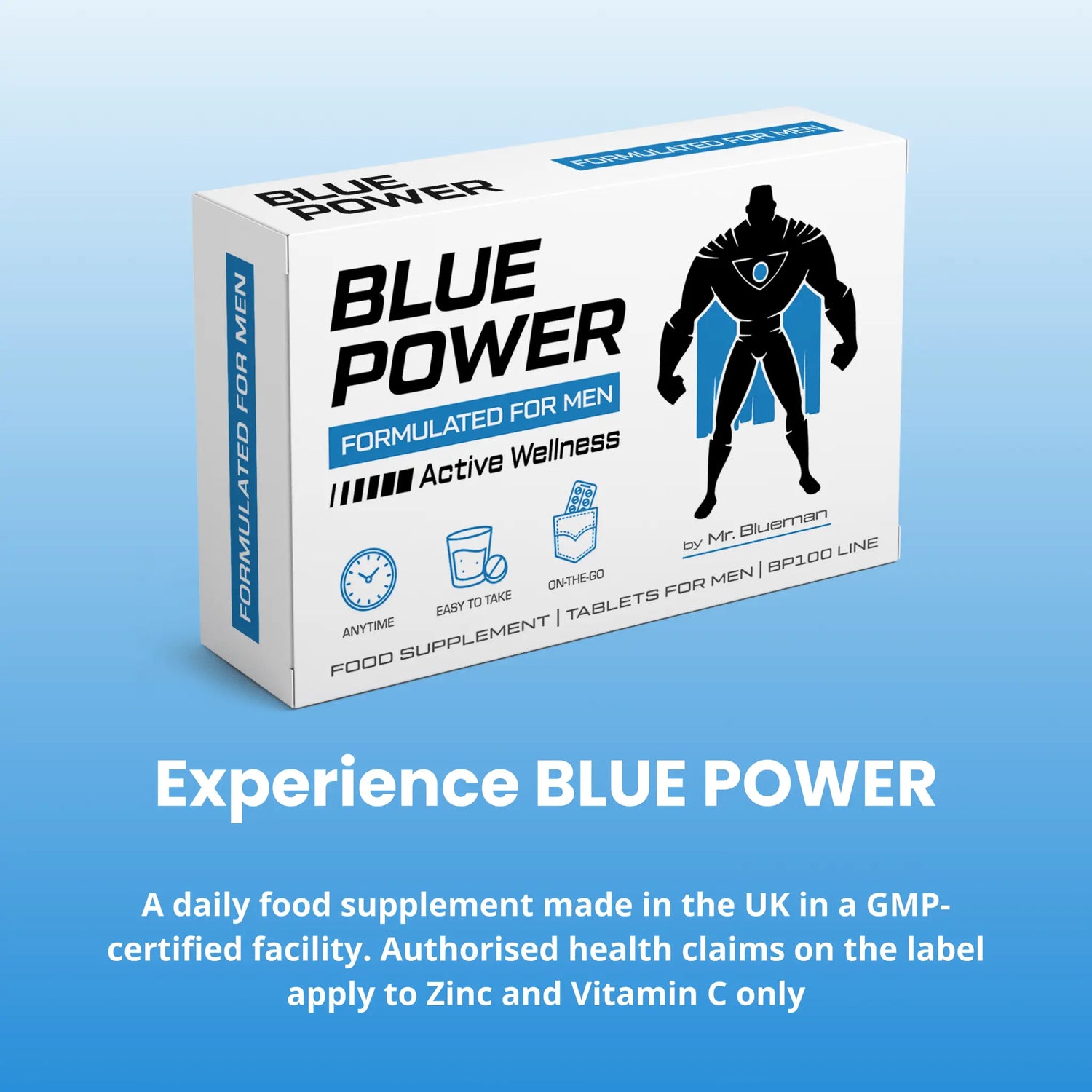 Blue Power — Men's Herbal Vitality Complex (80 Tablets) - Blue Power